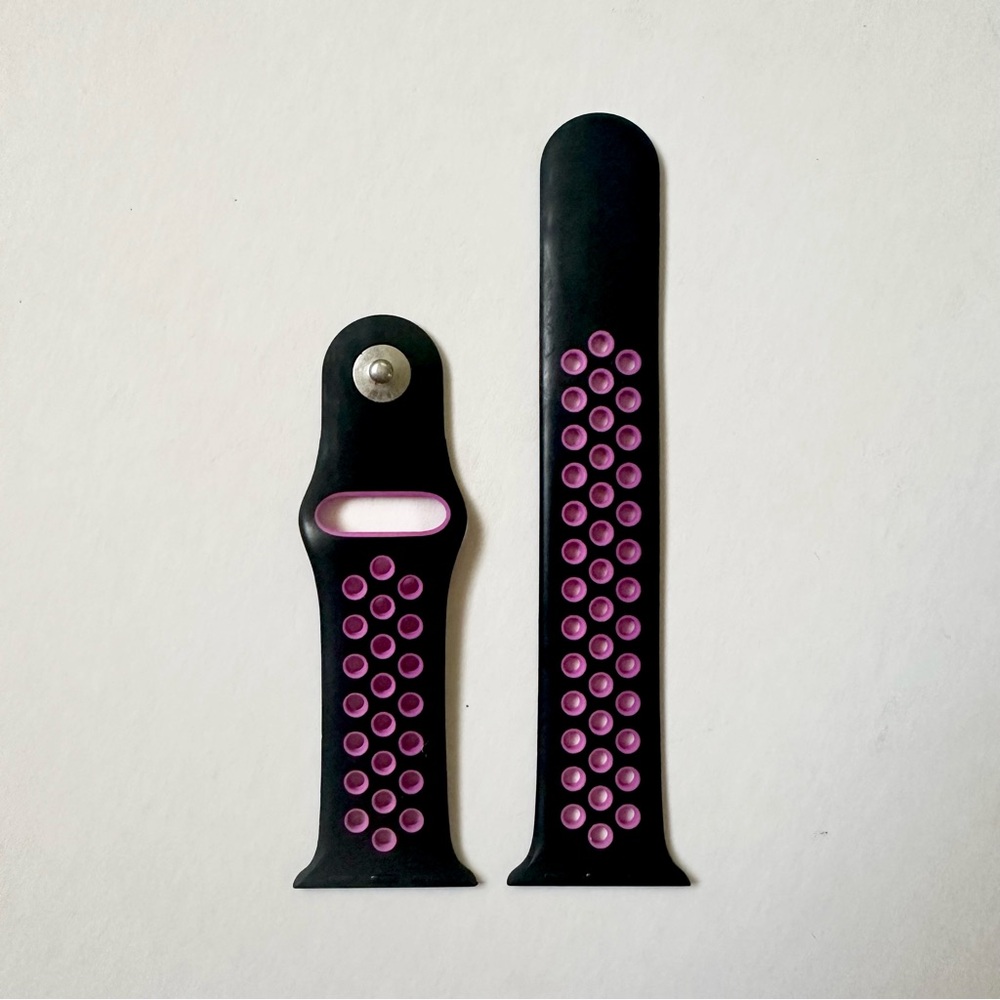 Black Pink Sport Band for Apple Watch